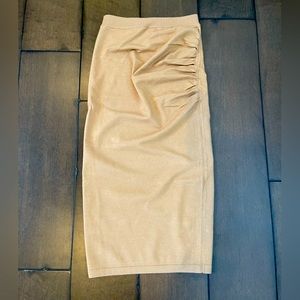 Express Sweater Skirt Ruched Midi Medium NWOT